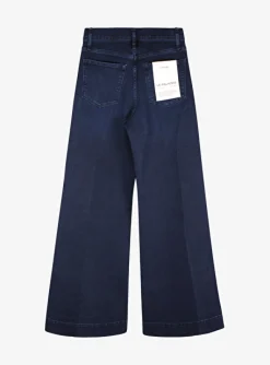 Jeans Le palazzo donkerblauw | DELSCHER. Fashion