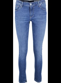 Jeans legging ankle blauw | DELSCHER. Fashion