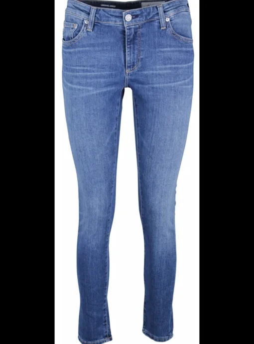 Jeans legging ankle blauw | DELSCHER. Fashion