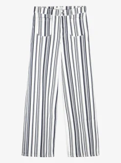 Jeans slim palazzo streep navy wit | DELSCHER. Fashion