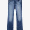 Jeans sophie bootcut mid blauw | DELSCHER. Fashion