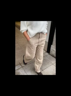 Jeans the quartet double pocket beige | DELSCHER. Fashion
