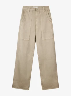 Jeans the quartet double pocket beige | DELSCHER. Fashion