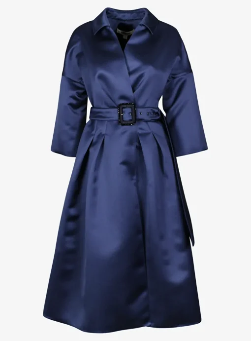 Jurk byka couture blauw | DELSCHER. Fashion