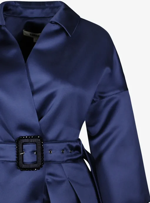 Jurk byka couture blauw | DELSCHER. Fashion