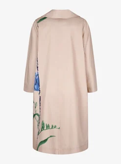 Jurk Cada nude met bloem | DELSCHER. Fashion