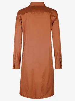 Jurk juanita cognac | DELSCHER. Fashion