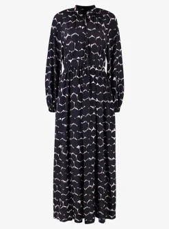 Jurk Urbania dessin zwart | DELSCHER. Fashion