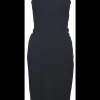 jurk zwart ingeweven ruit | DELSCHER. Fashion