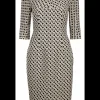 Jurk zwart wit pailletten | DELSCHER. Fashion