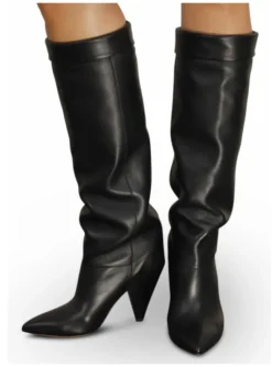 Laars Loens leder zwart | DELSCHER. Fashion