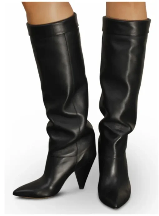 Laars Loens leder zwart | DELSCHER. Fashion
