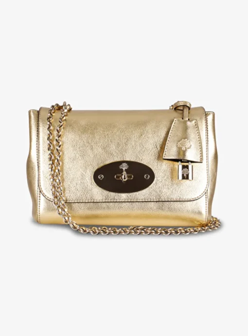 Lily bag small goud | DELSCHER. Fashion