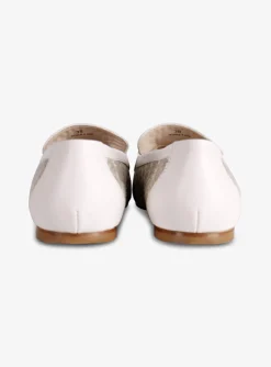 Loafer beige logo dessin offwhite beige | DELSCHER. Fashion