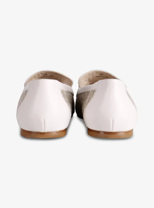 Loafer beige logo dessin offwhite beige | DELSCHER. Fashion