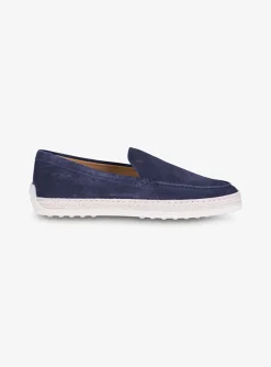 Loafer Gomma suede marine | DELSCHER. Fashion
