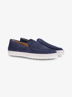 Loafer Gomma suede marine | DELSCHER. Fashion
