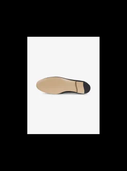 Loafer leder zwart logo mat goud en leder zool | DELSCHER. Fashion