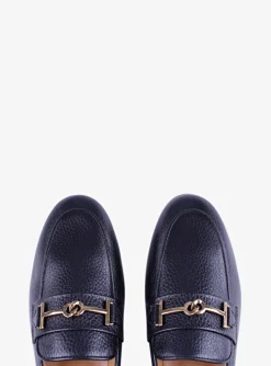 Loafer leer zwart | DELSCHER. Fashion