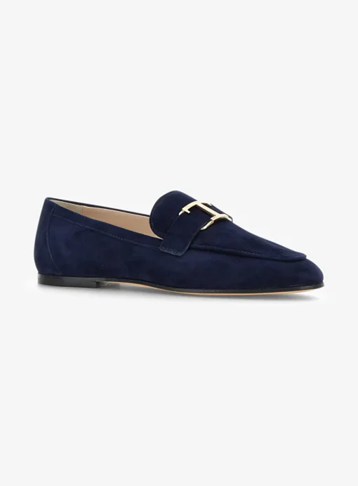 Loafer marine suede | DELSCHER. Fashion