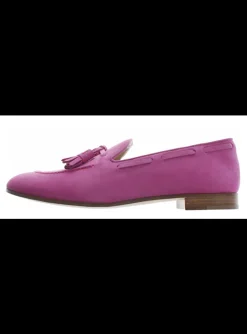 loafer nubuck fuchsia | DELSCHER. Fashion