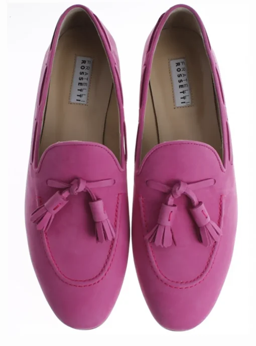 loafer nubuck fuchsia | DELSCHER. Fashion