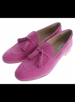 loafer nubuck fuchsia | DELSCHER. Fashion
