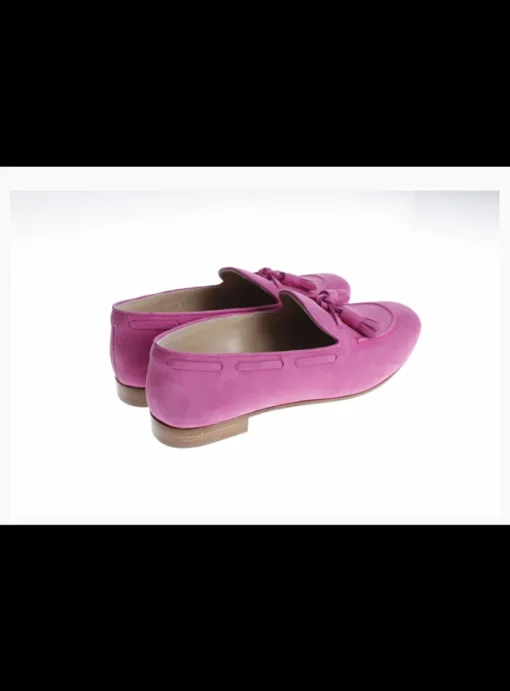 loafer nubuck fuchsia | DELSCHER. Fashion