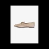 Loafer suede met mat goud logo | DELSCHER. Fashion