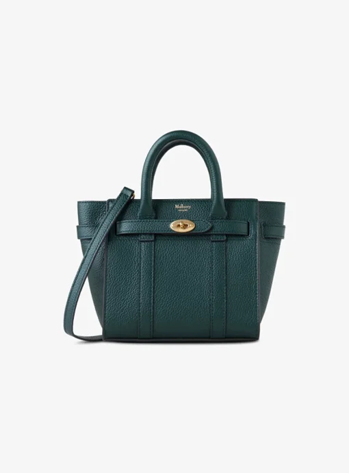 Micro zipped bayswater Mulberry green | DELSCHER. Fashion