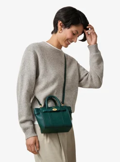 Micro zipped bayswater Mulberry green | DELSCHER. Fashion