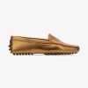 Mocassin brons leder | DELSCHER. Fashion