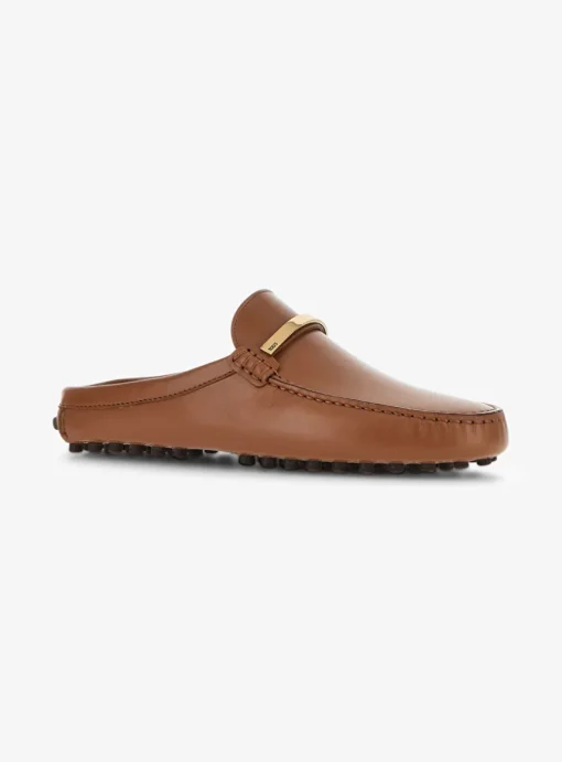 Mocassin cognac met open hiel | DELSCHER. Fashion