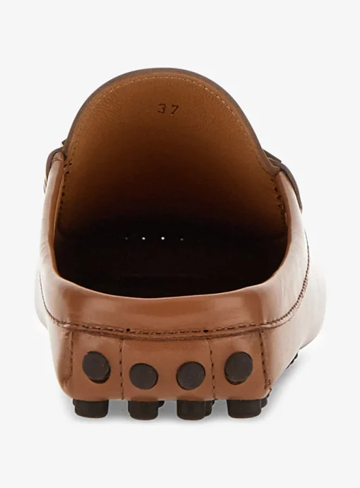 Mocassin cognac met open hiel | DELSCHER. Fashion