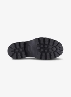Mocassin leder roodbruin met zwart zool | DELSCHER. Fashion