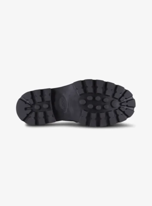 Mocassin leder roodbruin met zwart zool | DELSCHER. Fashion