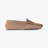 Mocassin suede beige | DELSCHER. Fashion