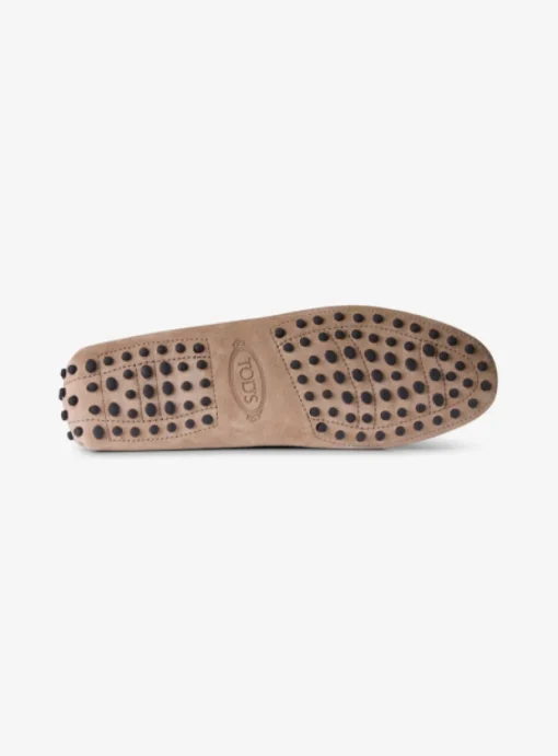 Mocassin suede beige | DELSCHER. Fashion