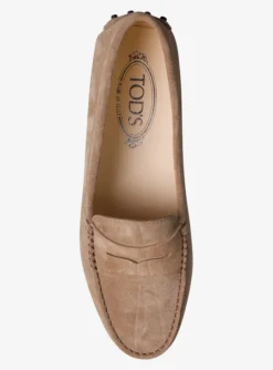 Mocassin suede beige | DELSCHER. Fashion