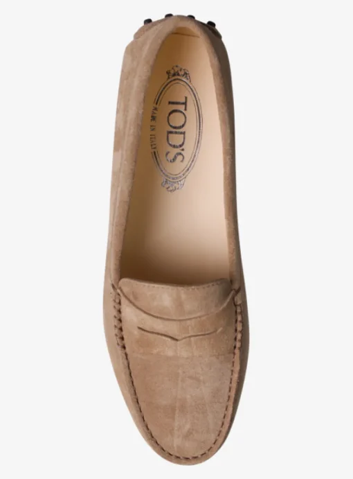 Mocassin suede beige | DELSCHER. Fashion
