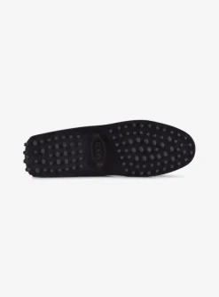 Mocassin suede zwart | DELSCHER. Fashion