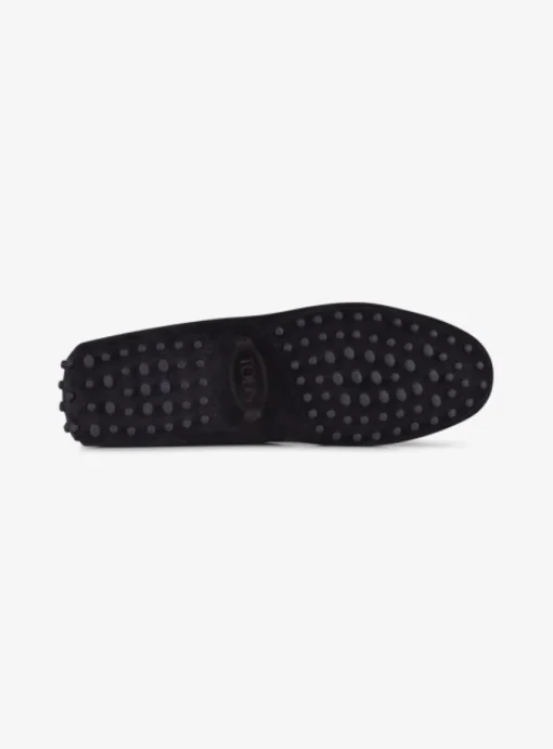 Mocassin suede zwart | DELSCHER. Fashion