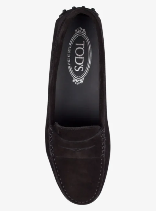 Mocassin suede zwart | DELSCHER. Fashion