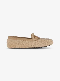 Mocassin teddy camel | DELSCHER. Fashion