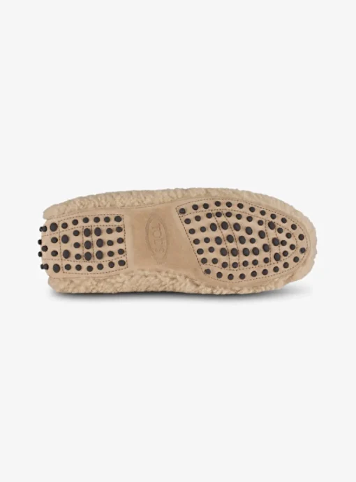 Mocassin teddy camel | DELSCHER. Fashion