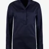 Nura blouse donkerblauw | DELSCHER. Fashion