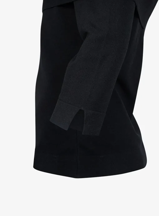 Off shoulder pull Liv zwart | DELSCHER. Fashion