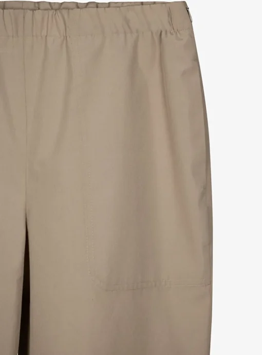 Pak pantalon en blouse camel | DELSCHER. Fashion