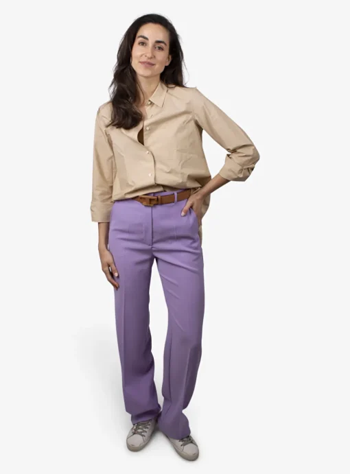 Pantalon Agami lila | DELSCHER. Fashion