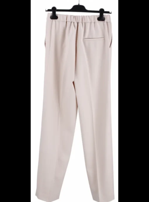 Pantalon bandplooi beige | DELSCHER. Fashion